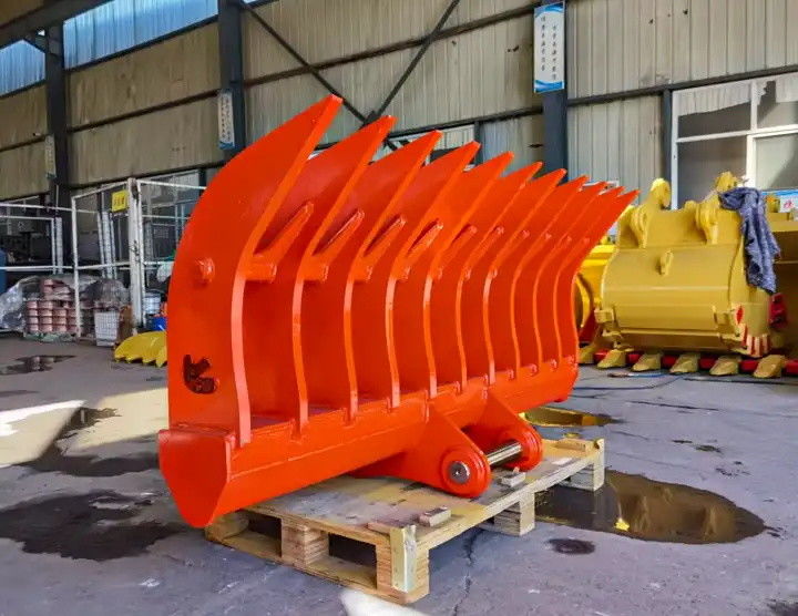 10-20T Racine pour les excavatrices balayant les débris volumineux longs laissés sur le sol