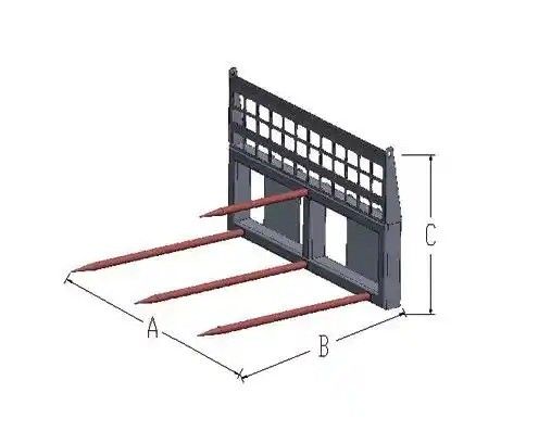 Les pièces jointes de la ligne de guidage de la RSBM sont des fourchettes de balles de guidage de 60 pouces pour 1-60T.