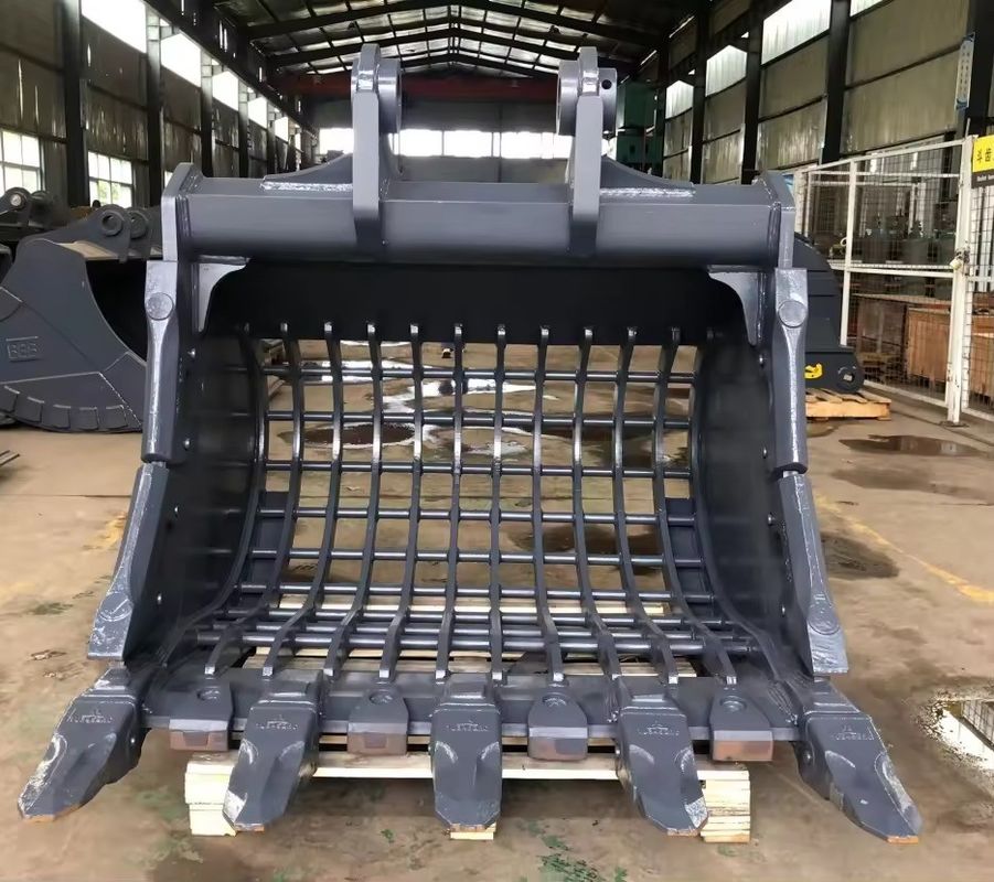 Machines lourdes pour le classement des pièces Q355 Skeleton Bucket pour une excavatrice de 1 à 80 T
